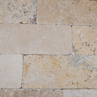 Травертин C/C Beige tumbled 7,5x20