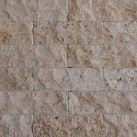 Травертин Beige split face&tumbled 7,5x15