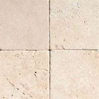 Травертин Beige tumbled 20x20